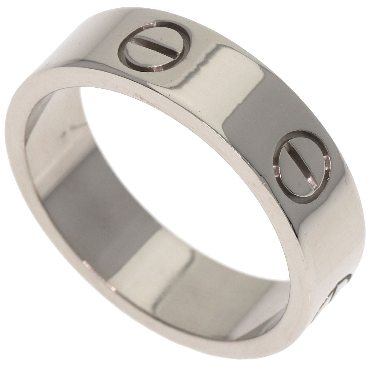 CARTIER love ring #56 Ring K18 White Gold Ladies [Used]