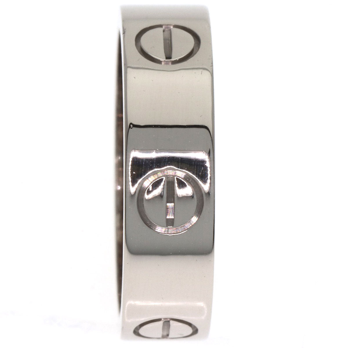CARTIER love ring #56 Ring K18 White Gold Ladies [Used]