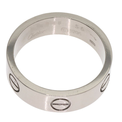 CARTIER love ring #56 Ring K18 White Gold Ladies [Used]