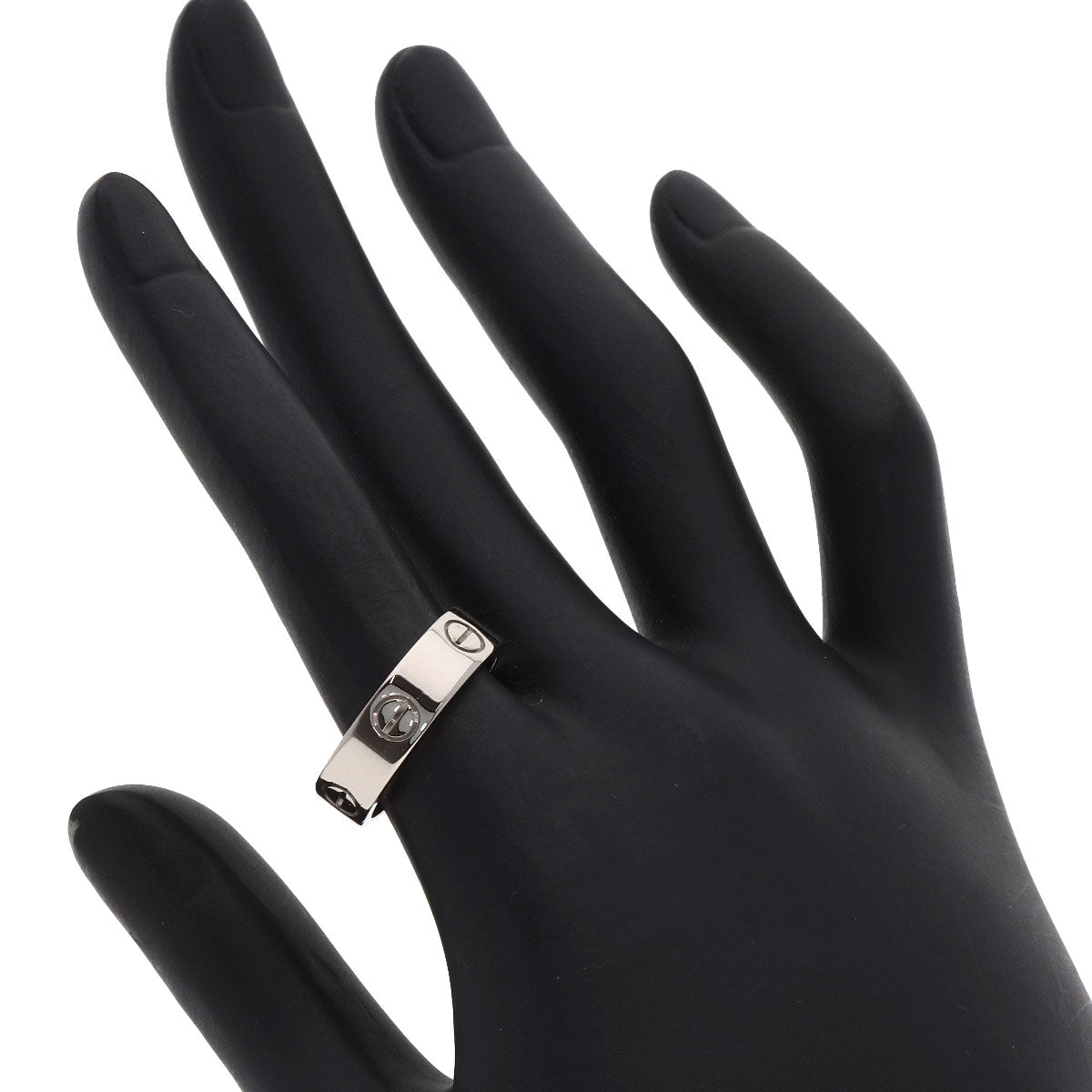 CARTIER love ring #56 Ring K18 White Gold Ladies [Used]
