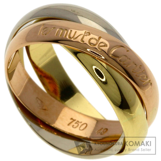 CARTIER Trinity #49 Ring K18 Yellow Gold K18 White GoldLadies [Used]