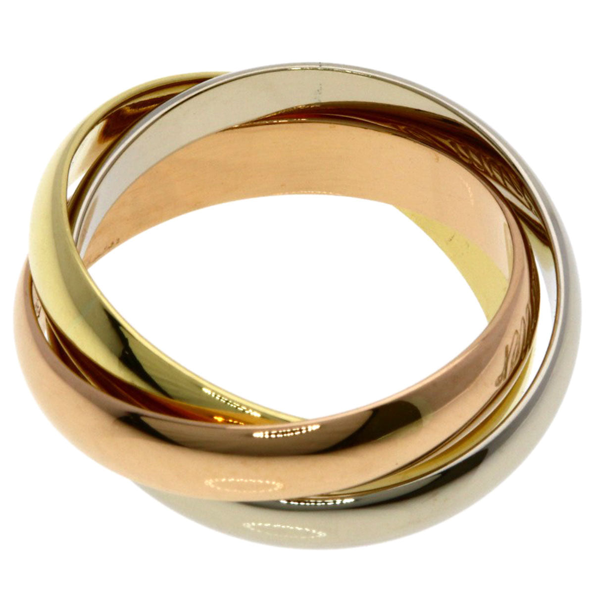 CARTIER Trinity #49 Ring K18 Yellow Gold K18 White GoldLadies [Used]