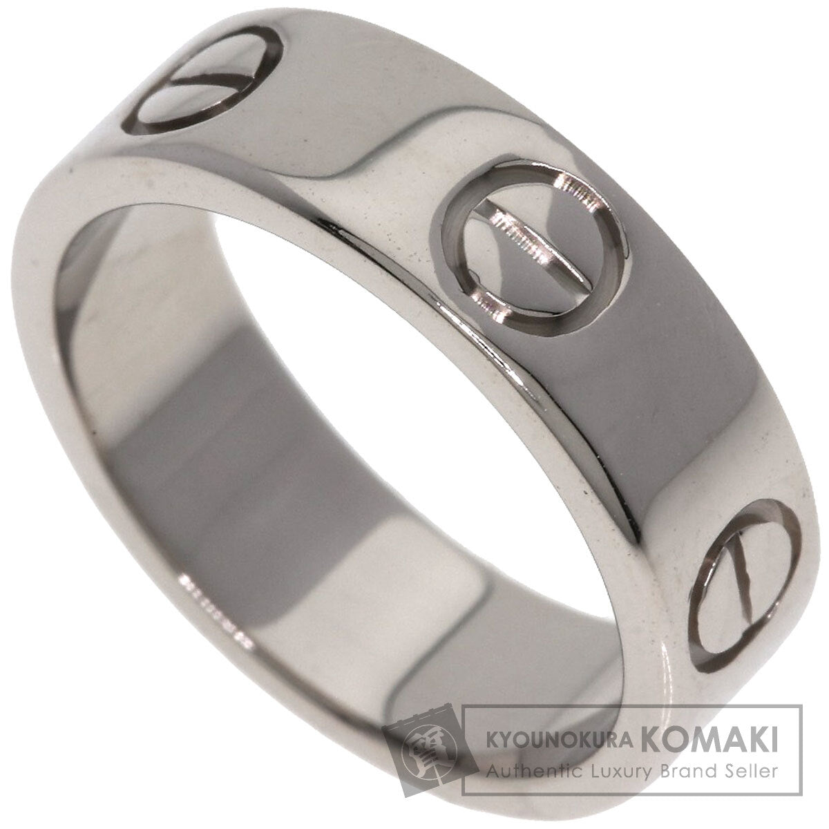 CARTIER love ring #48 Ring K18 White Gold Ladies [Used]