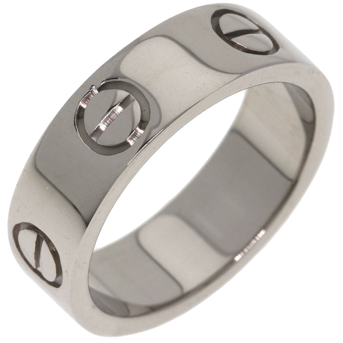 CARTIER love ring #48 Ring K18 White Gold Ladies [Used]