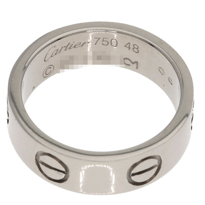CARTIER love ring #48 Ring K18 White Gold Ladies [Used]