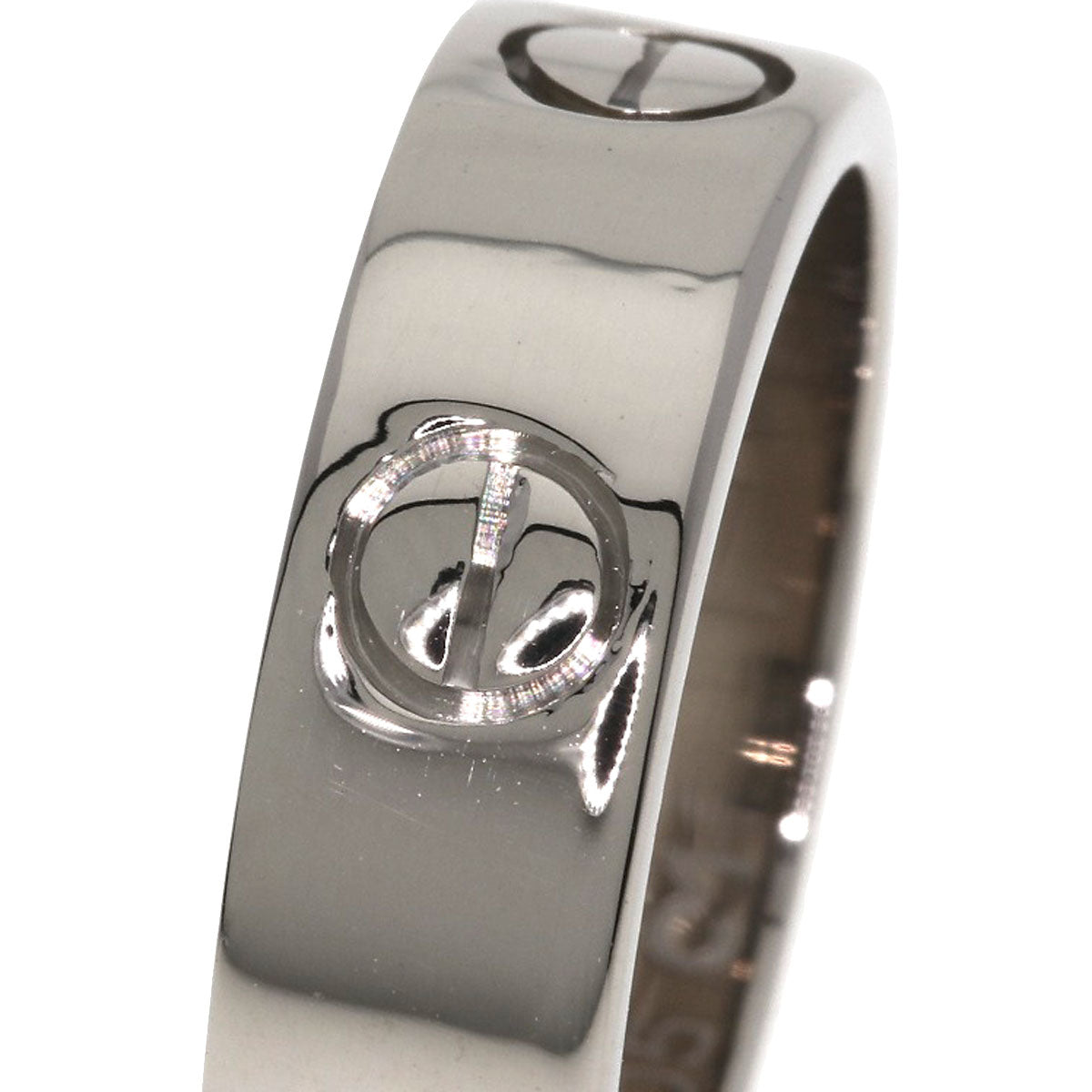 CARTIER love ring #48 Ring K18 White Gold Ladies [Used]