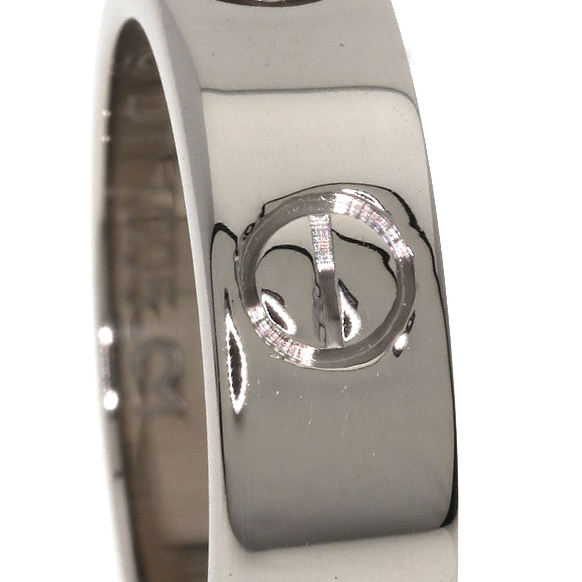 CARTIER love ring #48 Ring K18 White Gold Ladies [Used]