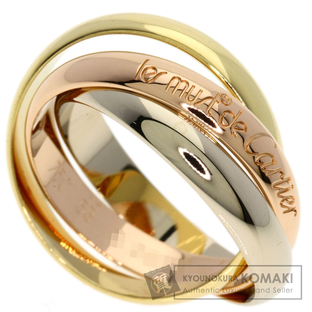 CARTIER Trinity #53 Ring K18 Yellow Gold 18K Pink GoldLadies [Used]