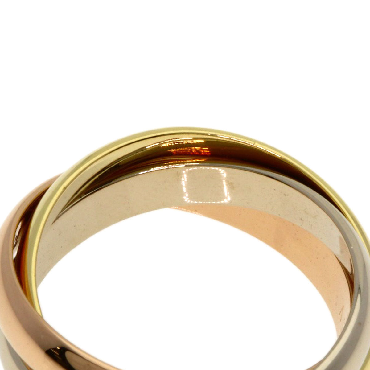 CARTIER Trinity #55 Ring K18 Yellow Gold K18 White GoldLadies [Used]
