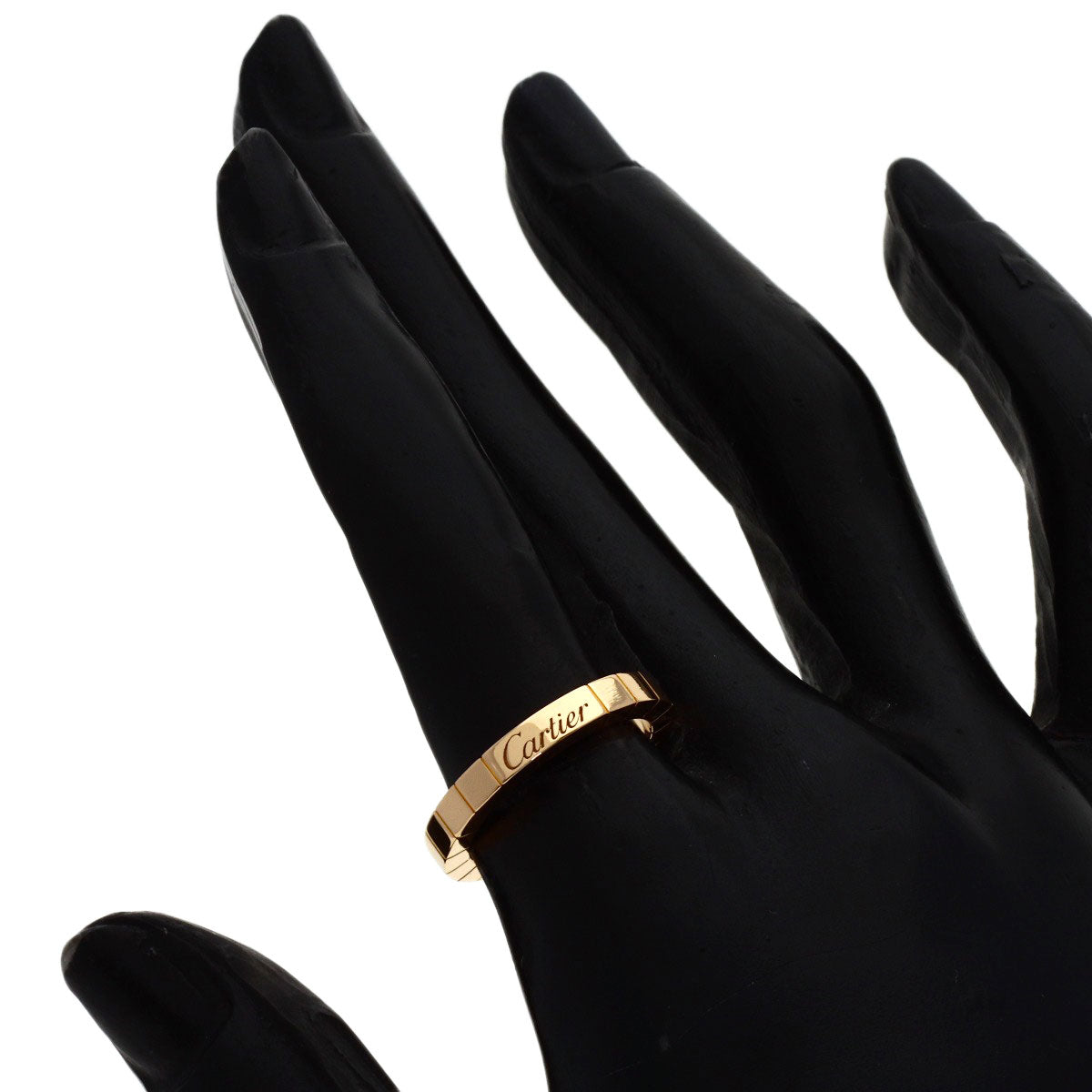 CARTIER Laniere # 52 Ring K18 Pink Gold Ladies [Used]