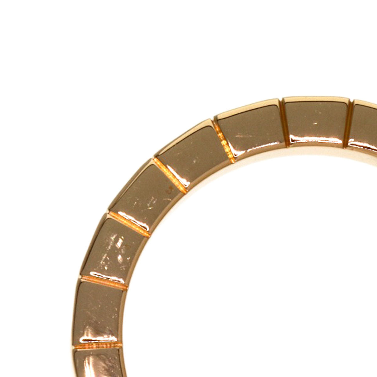 CARTIER Laniere # 52 Ring K18 Pink Gold Ladies [Used]