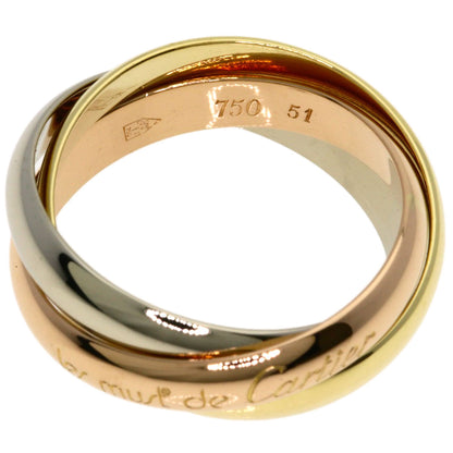 CARTIER Trinity #51 Ring K18 Yellow Gold K18 White GoldLadies [Used]
