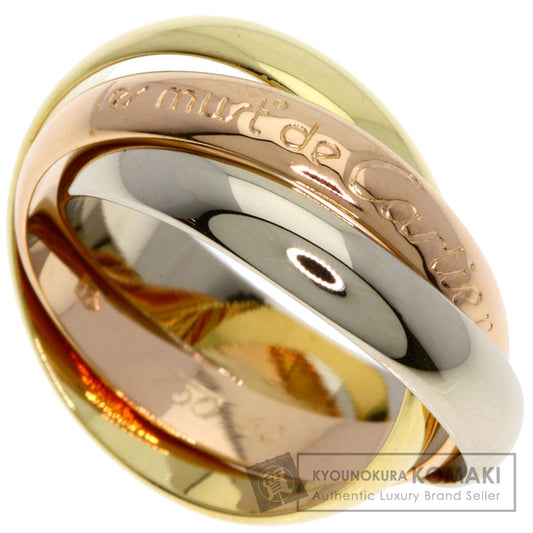 CARTIER Trinity #50 Ring K18 Yellow Gold 18K Pink GoldLadies [Used]