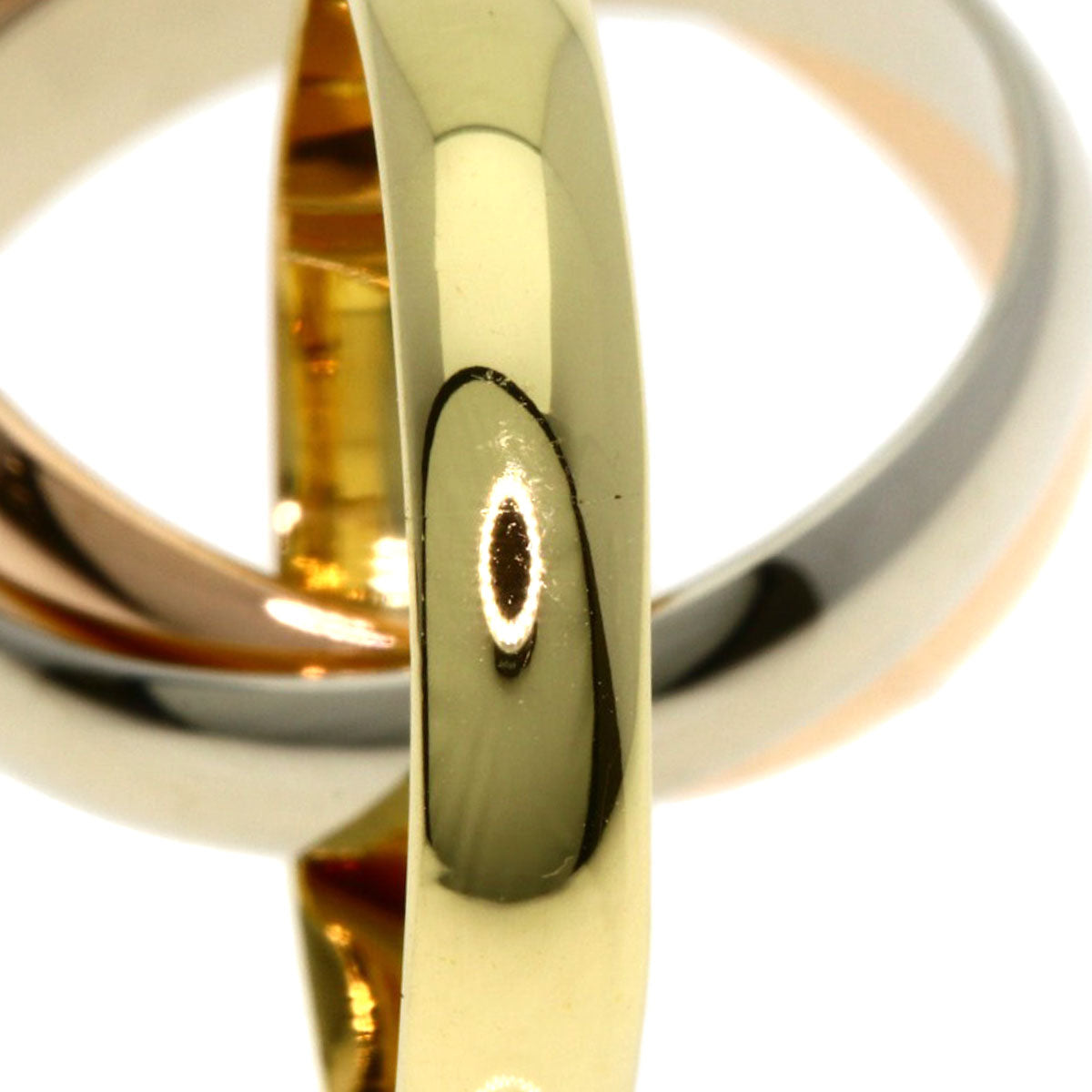 CARTIER Trinity #50 Ring K18 Yellow Gold 18K Pink GoldLadies [Used]