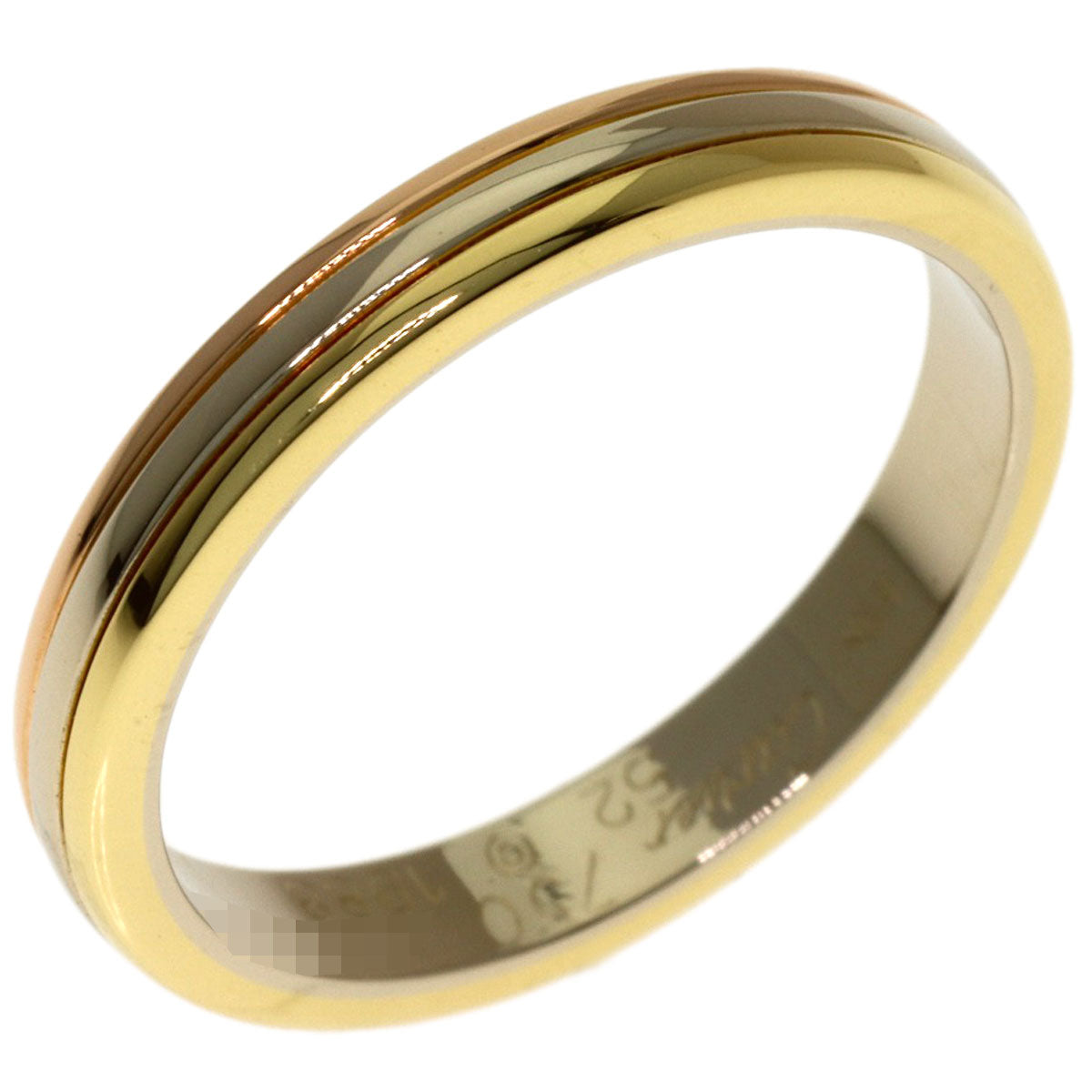 CARTIER Three colors # 52 Ring K18 Yellow Gold K18 White GoldLadies [Used]