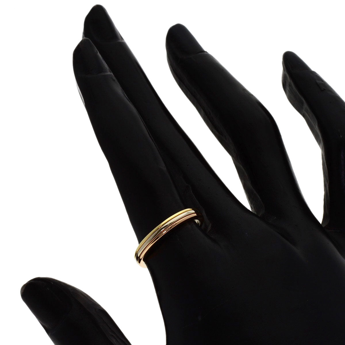 CARTIER Three colors # 52 Ring K18 Yellow Gold K18 White GoldLadies [Used]