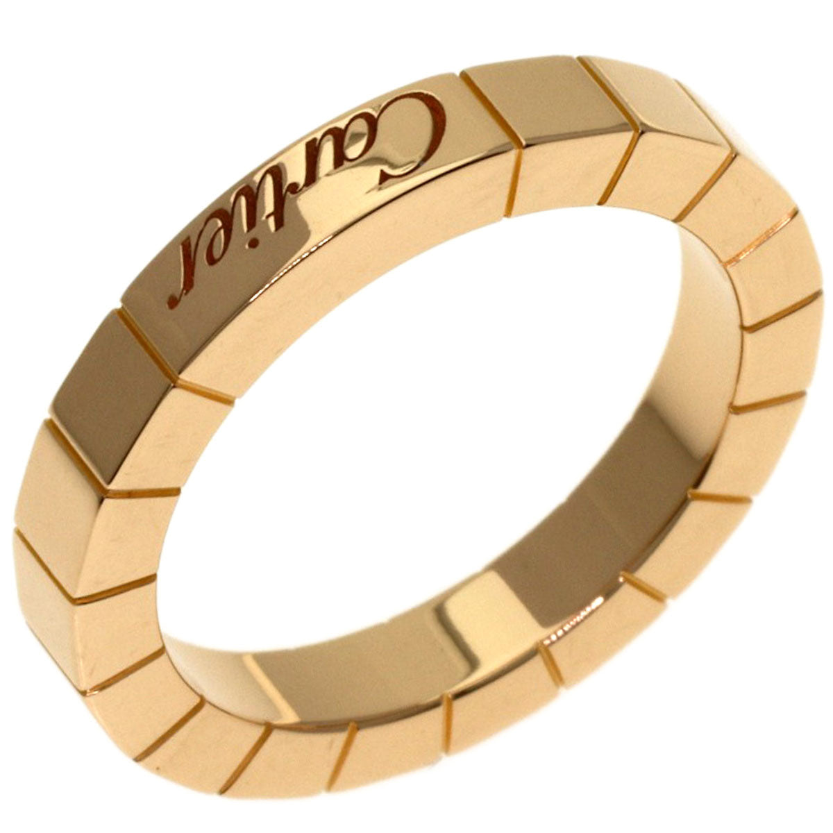 CARTIER Laniere # 48 Ring K18 Pink Gold Ladies [Used]