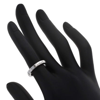 CARTIER Laniere # 49 Ring K18 White Gold Ladies [Used]