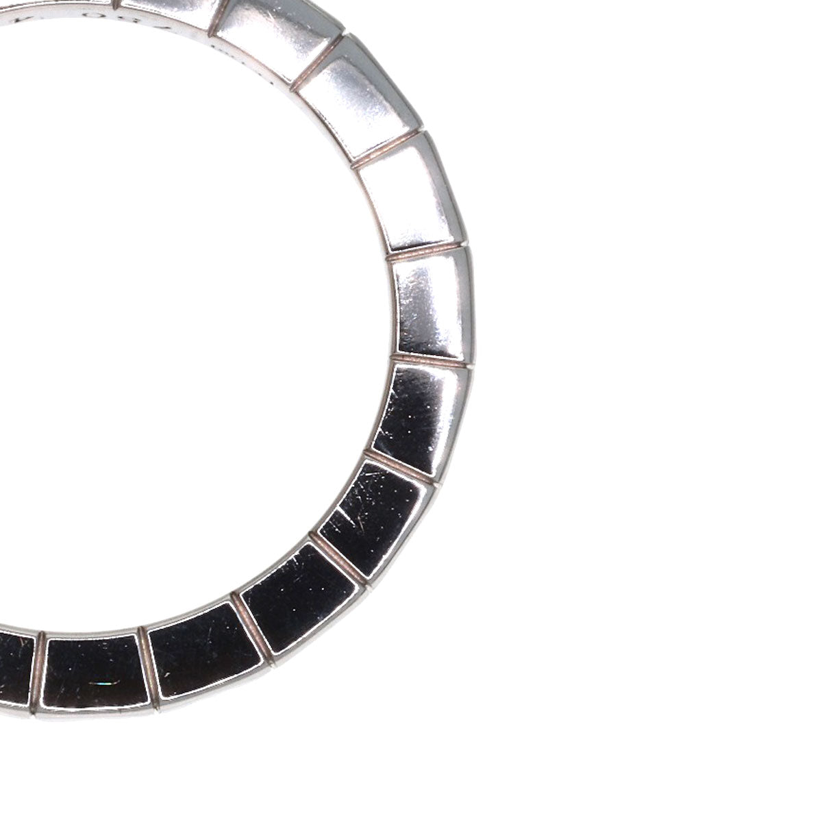 CARTIER Laniere # 49 Ring K18 White Gold Ladies [Used]