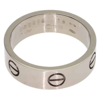 CARTIER love ring #58 Ring K18 White Gold Ladies [Used]