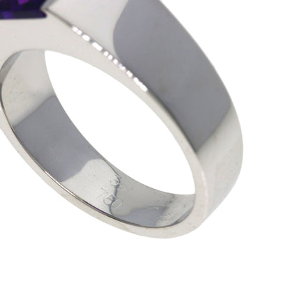 CARTIER Tank ring #58 Ring K18 White Gold Ladies [Used]
