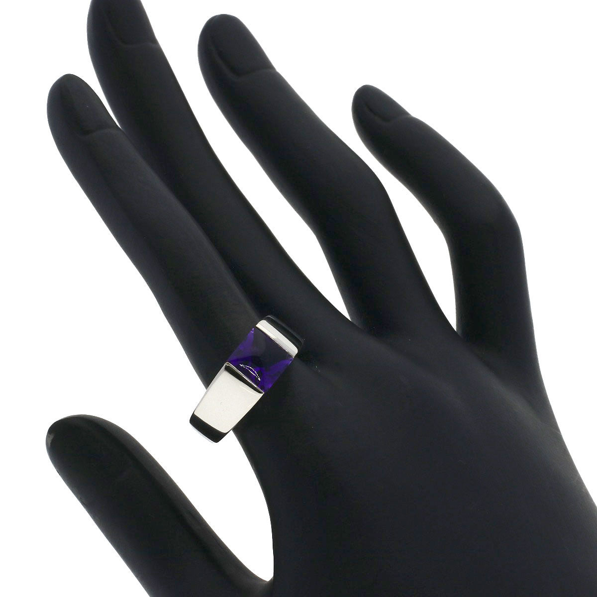 CARTIER Tank ring #58 Ring K18 White Gold Ladies [Used]