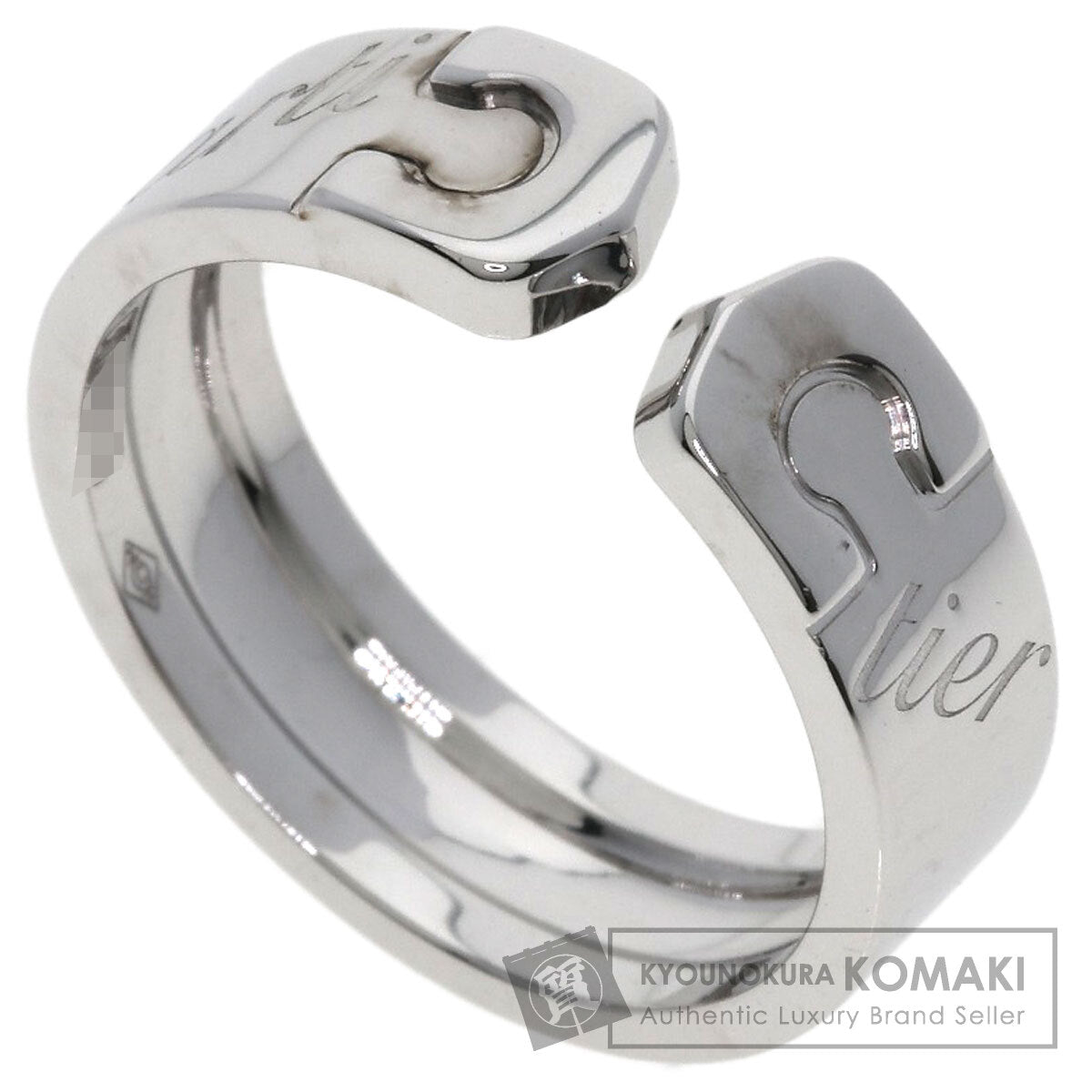 CARTIER C2 Ring 2007 Christmas Limited Edition #54 Ring K18 White Gold Ladies [Used]