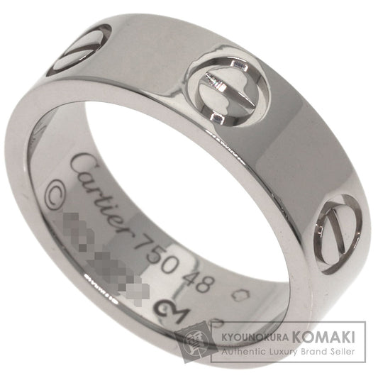 CARTIER love ring #48 Ring K18 White Gold Ladies [Used]
