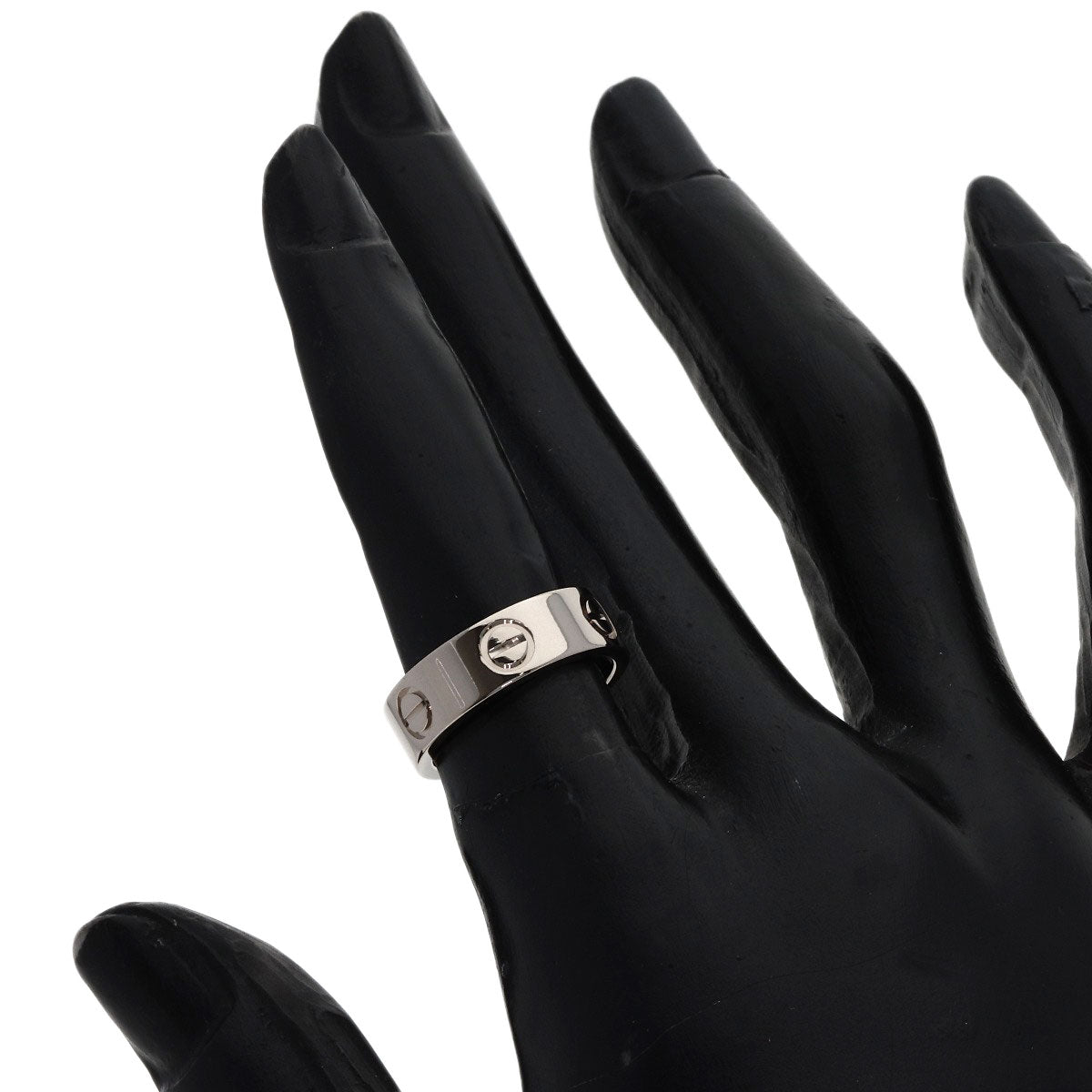 CARTIER love ring #48 Ring K18 White Gold Ladies [Used]
