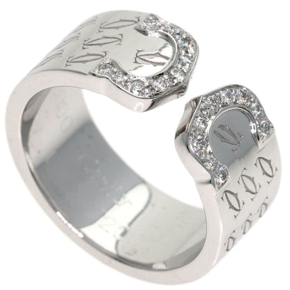 CARTIER C2 Diamond #51 Ring K18 White Gold Ladies [Used]