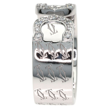 CARTIER C2 Diamond #51 Ring K18 White Gold Ladies [Used]