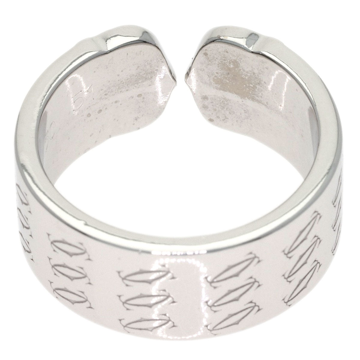 CARTIER C2 Diamond #51 Ring K18 White Gold Ladies [Used]