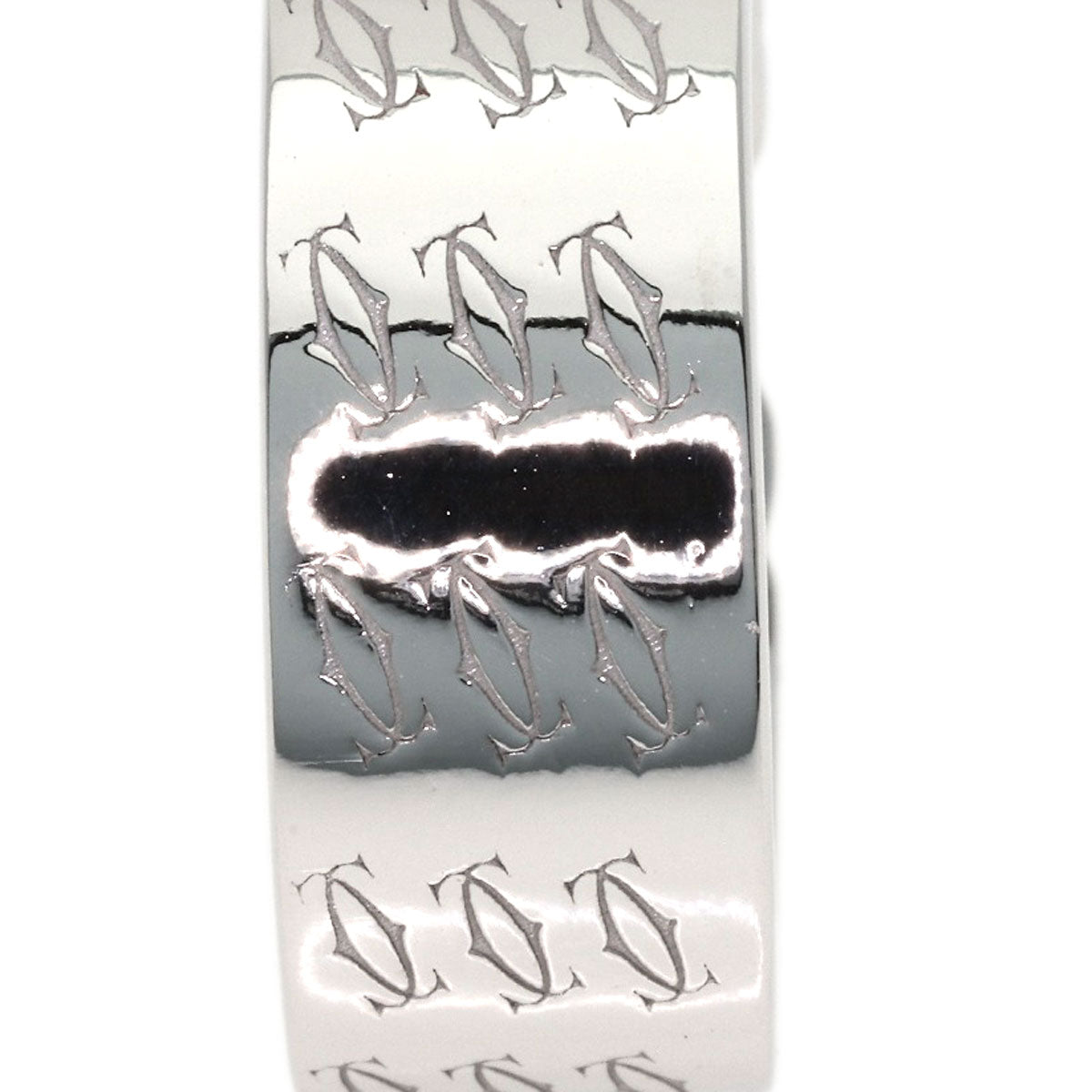 CARTIER C2 Diamond #51 Ring K18 White Gold Ladies [Used]