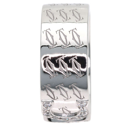 CARTIER C2 Diamond #51 Ring K18 White Gold Ladies [Used]