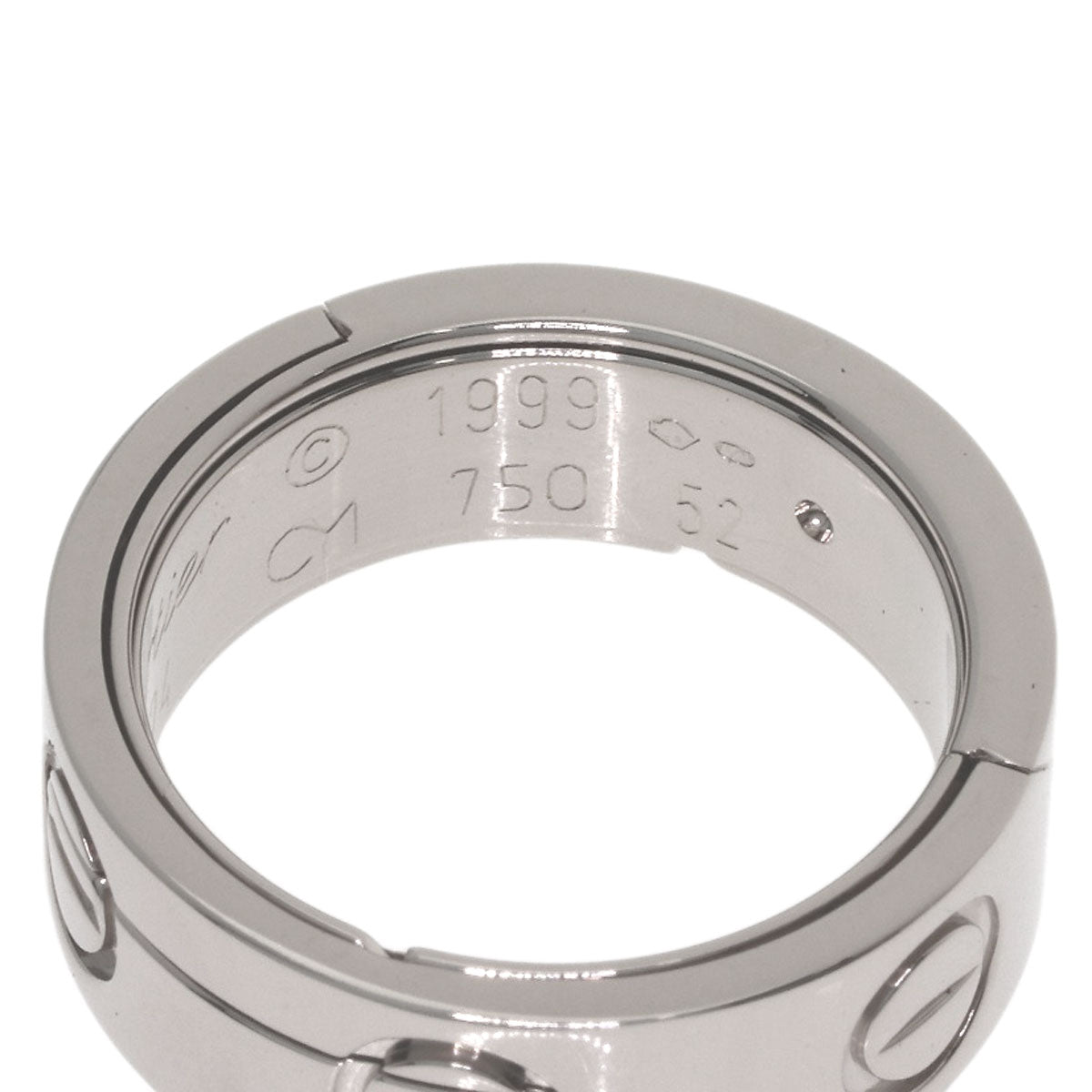 CARTIER Astrolove Ring #52 Ring K18 White Gold Ladies [Used]