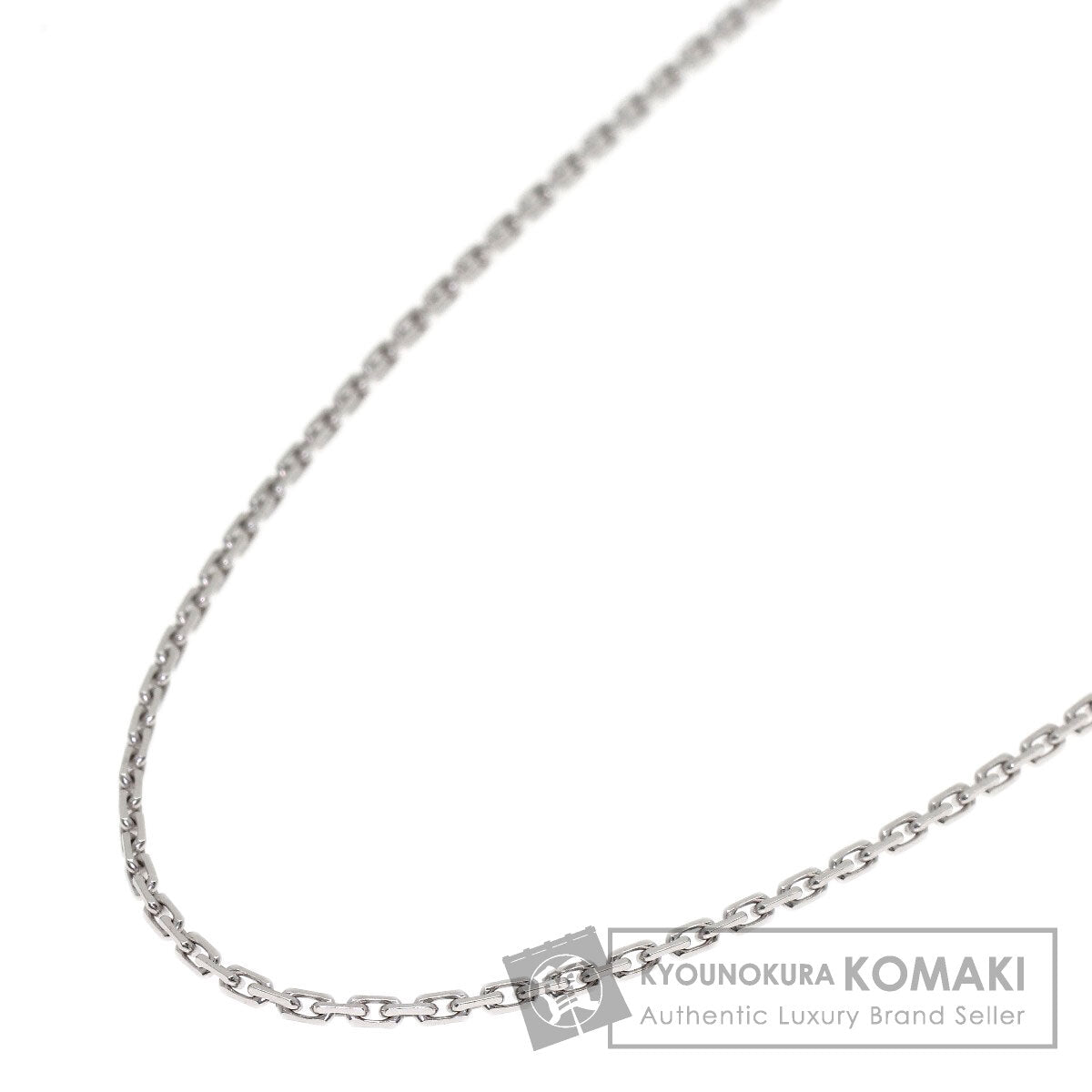CARTIER Forsa Chain 16.1" Necklace K18 White Gold Ladies [Used]