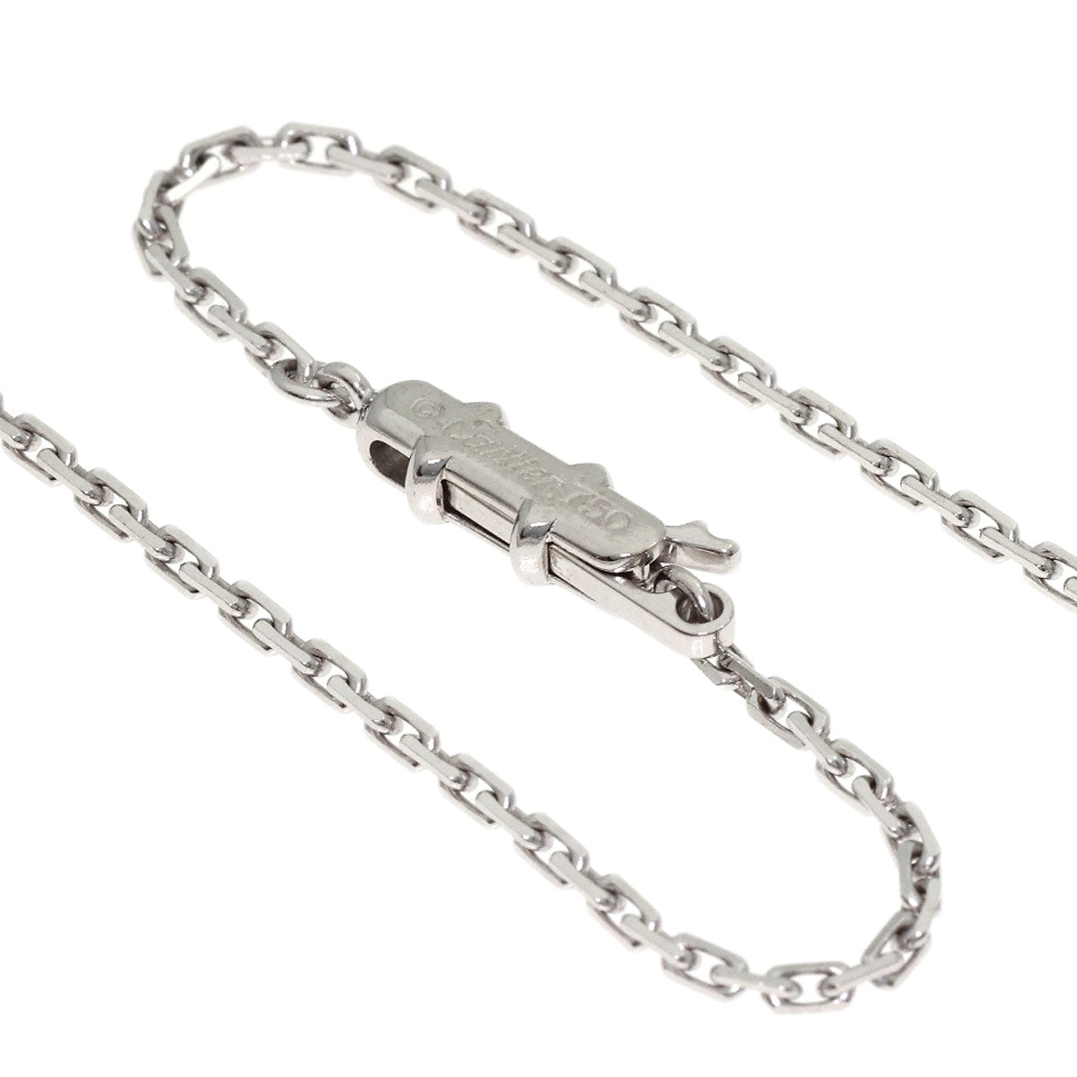 CARTIER Forsa Chain 16.1" Necklace K18 White Gold Ladies [Used]