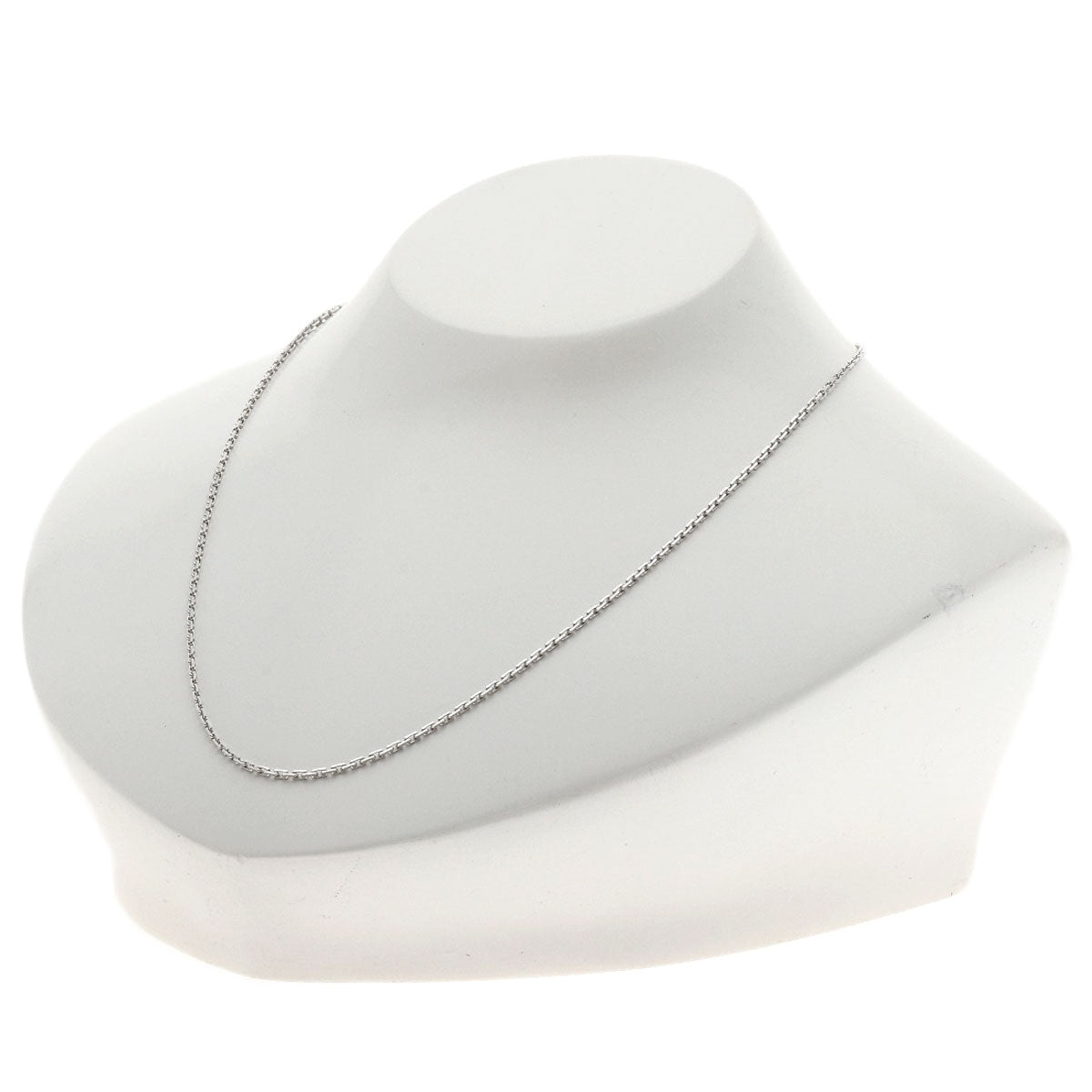 CARTIER Forsa Chain 16.1" Necklace K18 White Gold Ladies [Used]