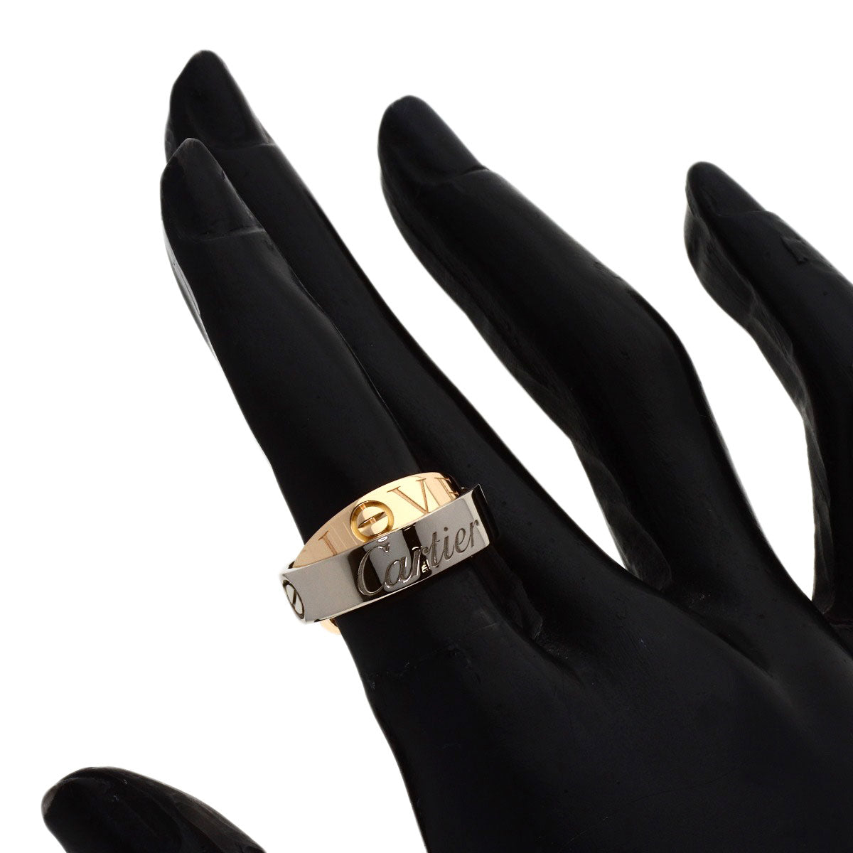 CARTIER Secret Love #49 Ring K18 White Gold 18K Pink GoldLadies [Used]