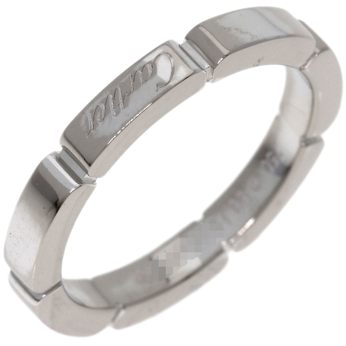 CARTIER Mayon PANTHERE # 50 Ring K18 White Gold Ladies [Used]