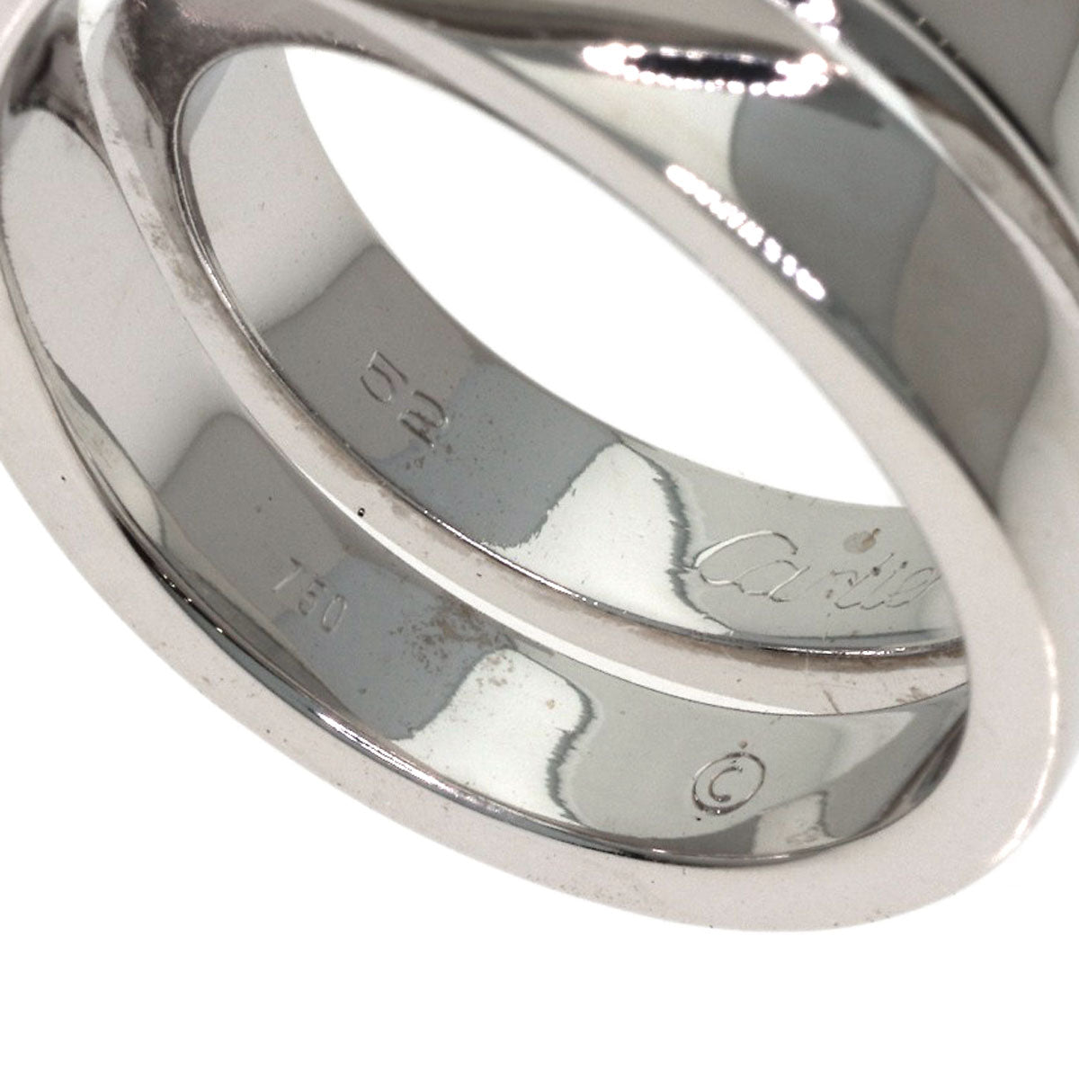 CARTIER Paris Ring #52 Ring K18 White Gold Ladies [Used]