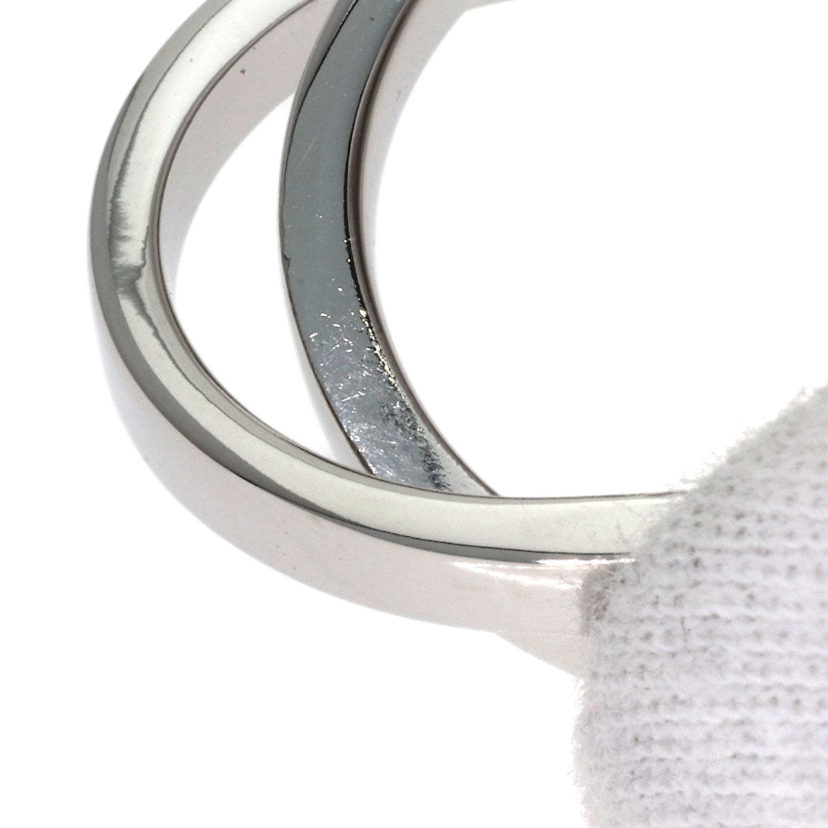 CARTIER Paris Ring #52 Ring K18 White Gold Ladies [Used]