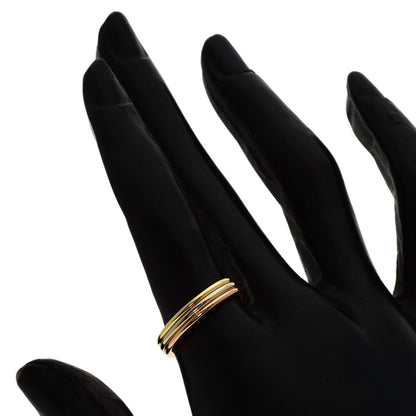 CARTIER Three colors # 53 Ring K18 Yellow Gold K18 White GoldLadies [Used]