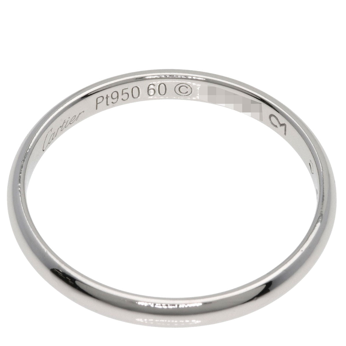 CARTIER Wedding #60 Ring Platinum PT950 mens [Used]
