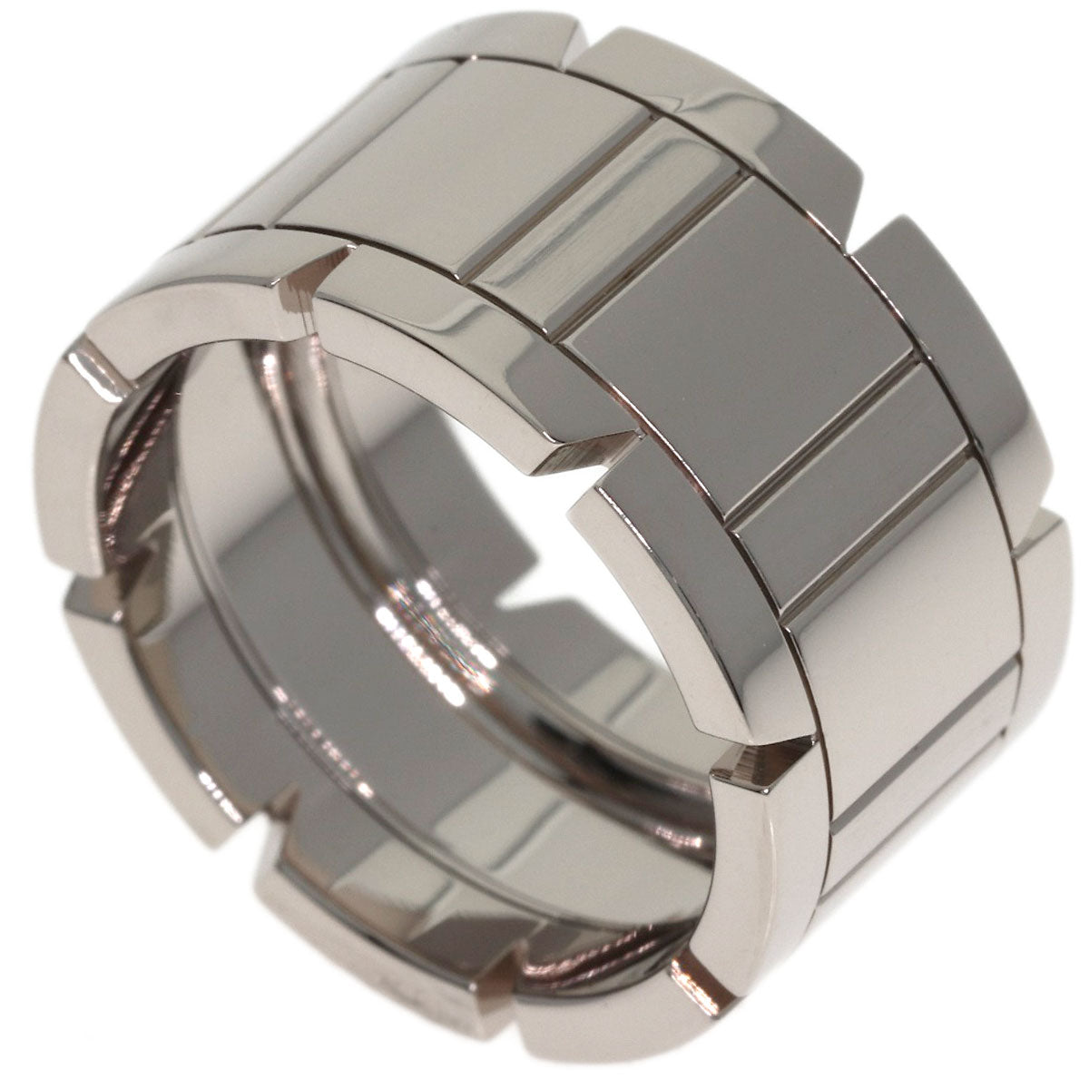 CARTIER Tank Française LM #52 Ring K18 White Gold Ladies [Used]