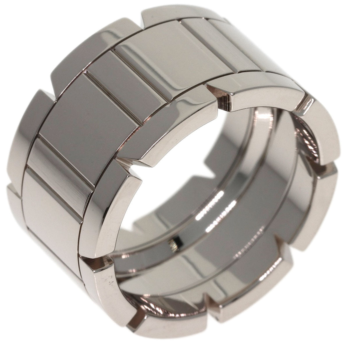CARTIER Tank Française LM #52 Ring K18 White Gold Ladies [Used]