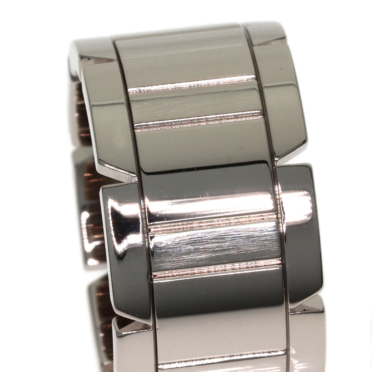 CARTIER Tank Française LM #52 Ring K18 White Gold Ladies [Used]