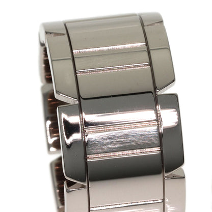 CARTIER Tank Française LM #52 Ring K18 White Gold Ladies [Used]