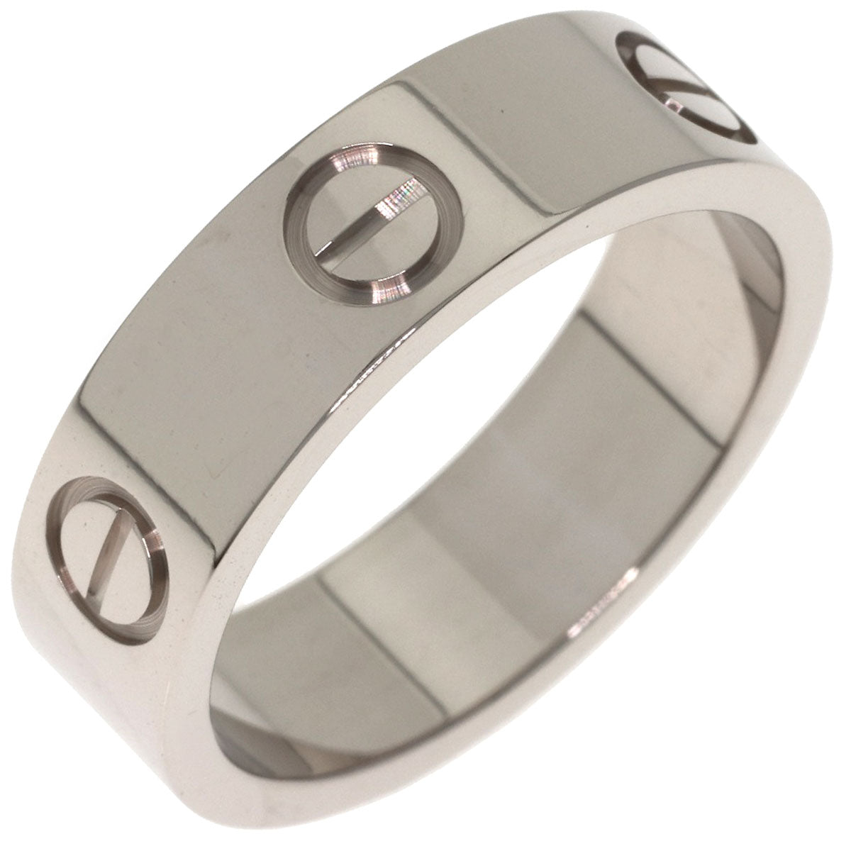 CARTIER love ring #53 Ring K18 White Gold Ladies [Used]