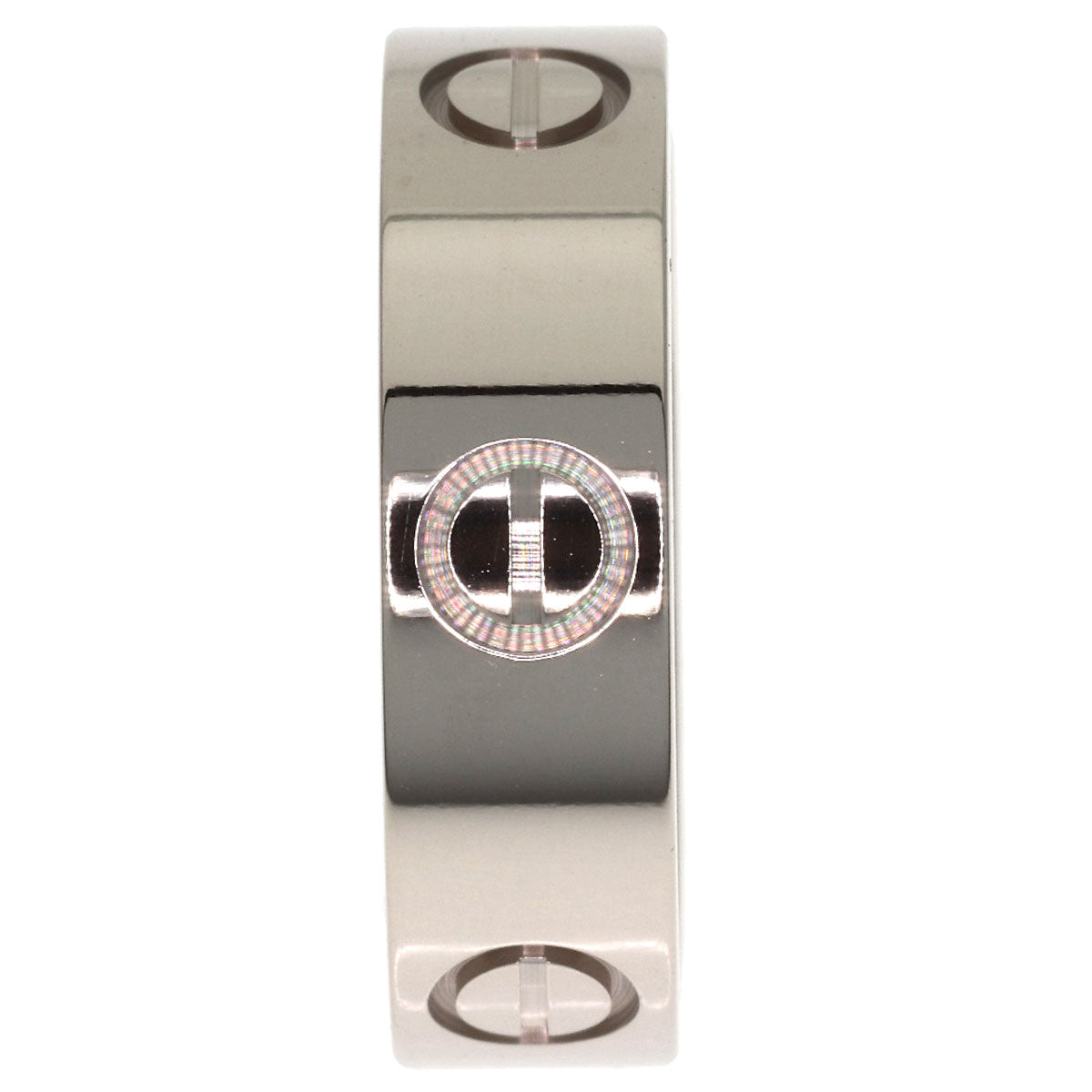 CARTIER love ring #53 Ring K18 White Gold Ladies [Used]